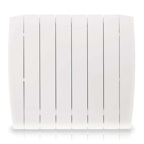 HJM Emisor Térmico Cerámico WiFi Bajo Consumo OPTIMA 1000, Programación 24/7, Funciones Ahorro, Turbo Programable, 1000W, Blanco