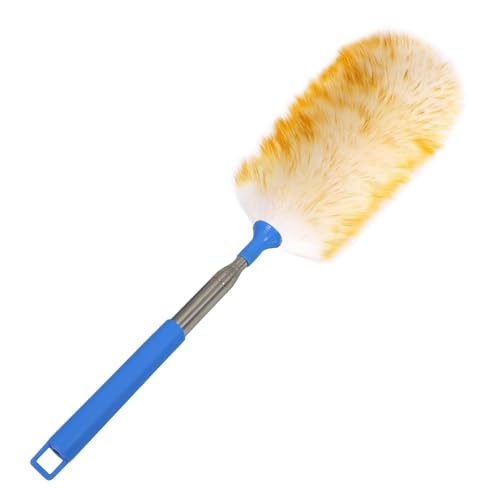 Wool Lambswool Extendable Duster 21.2-51.2in with Steel Pole