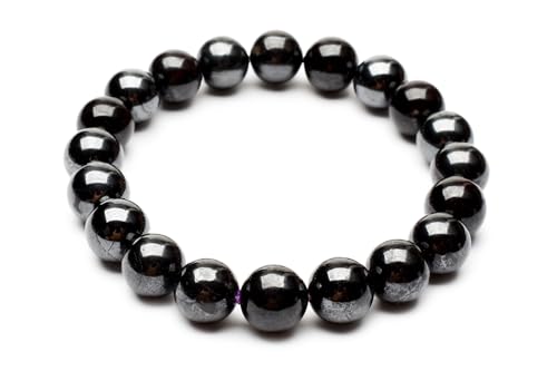 [福縁閣] 重厚感 ブラックアイアンスギライト(杉石) 9.5mm ブレスレット 1個売り_BG5827-95 天然石 パワーストーン