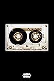  Classic Retro Transparent Cassette Tape Notebook: Matte Finish Cover, Planner, 6x9 120 Pages, Diary, Journal, Lined College Ruled Paper