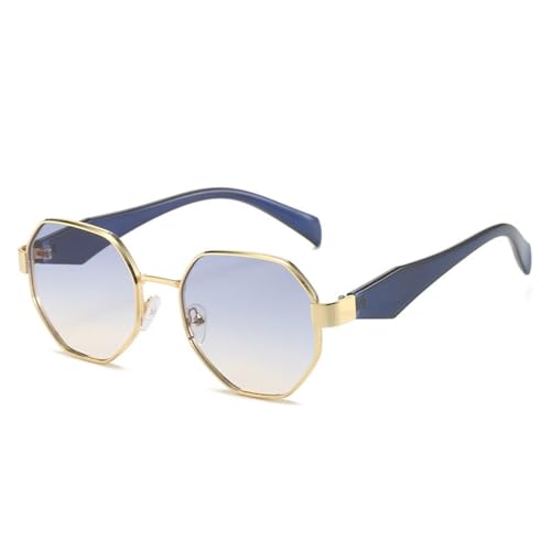 Lunettes de soleil polygonales UV400 : protection et style rétro pour femme