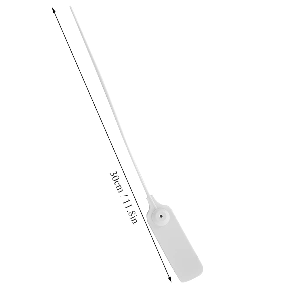 Sicherheitsplomben, selbstverriegelnde PP-Sicherheitsplomben mit Stahlverstärkung 30cm nummerierte Kabelbinder für Koffer, Taschen und Kleidung Transport Lagerung