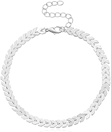 Bonlting Fashion Ankle Bracelet Women Sterling Silver Anklet Foot Jewelry Chain Beach