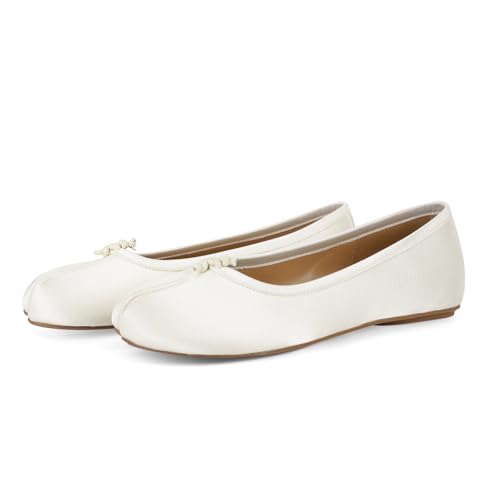 Image of Tabi Shoes Women Split Toe Shoes Wide Width Ballet Flats Comfort Casual Work Shoes for Women Office