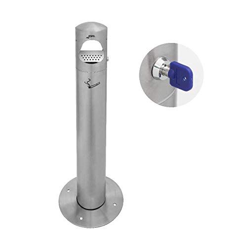 Jofel Cenicero INOX pie 4L, Acero Inoxidable, Satinado, único