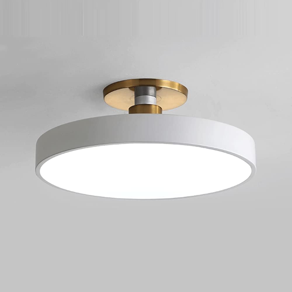 Plafonnier LED semi-encastré dimmable lampe plate salon