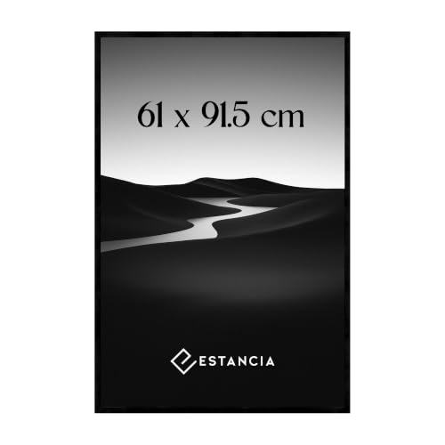 Estancia Schwarzer Bilderrahmen aus Kiefernholz 61x91,5 cm mit Bruchsicherem Acrylglas | Moderner Holzbilderrahmen 61 x 91,5 cm – Ansicht 1