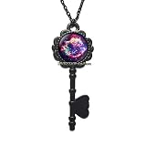 Nebula Pendant,Galaxy Pendant, Space Pendant,Cassiopeia Nebula Pendant, Galaxy Key Necklace, Space Key Necklace, Picture Pendant, Astronomy Jewelry,M280