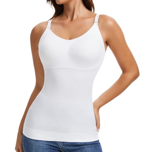 JOYSHAPER Shapewear Camisole for Tummy Control Shapewear with Built in Bra Padded Tank Top V Neck Cami Shaper
