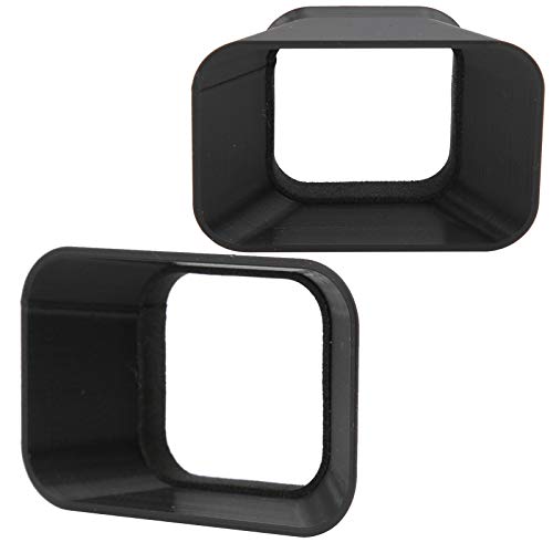 2 piezas parasoles para lente livianos, resistentes y portátiles de plástico duro para cámara miniatura 4