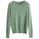 Cashmere Sweaters for Women Fall Winter Fashion Crew Neck Long Sleeve Pullover Tops Cozy Lightweight Warm Wool Sweater - Image 3