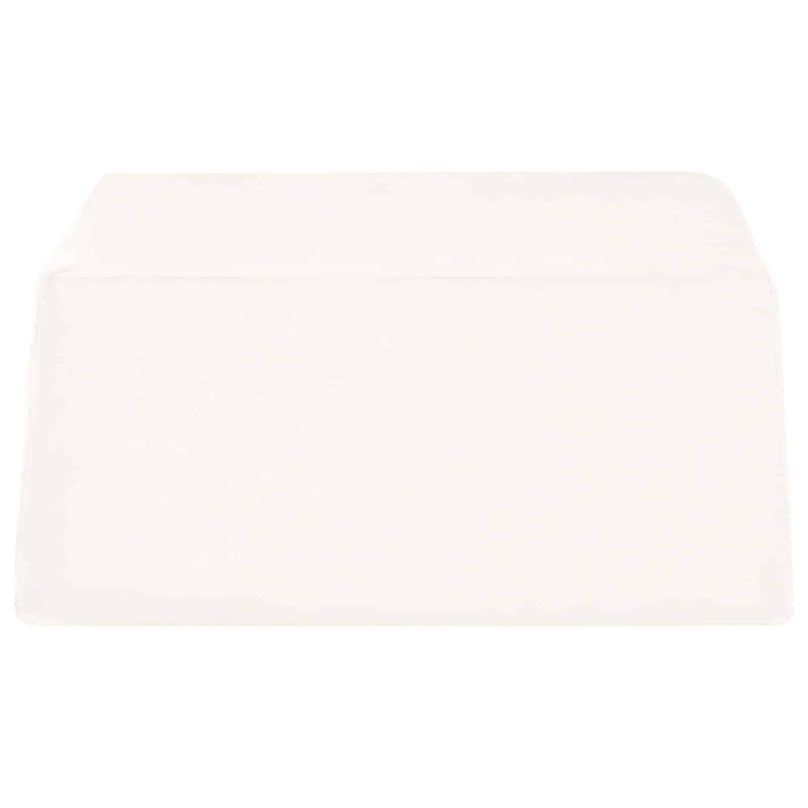 Fengshui Poduszka na nogi uniwersalna biała 63 x 52 x 19,5 cm pianka PU | Miękki aksamitny pokrowiec, zdejmowany pokrowiec, mocne wsparcie, wszechstronne zastosowanie