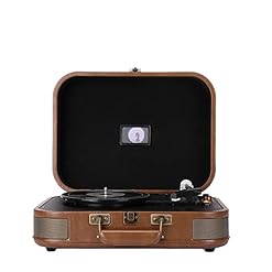 Tourne-Disque Vinyle Tourne-Disque 3 Vitesses avec Haut-parleurs stéréo intégrés, Valise Vintage Portable USB-/SD… - Les Beatles, Paul McCartney, John Lennon, RIngo Starr, George Harrison
