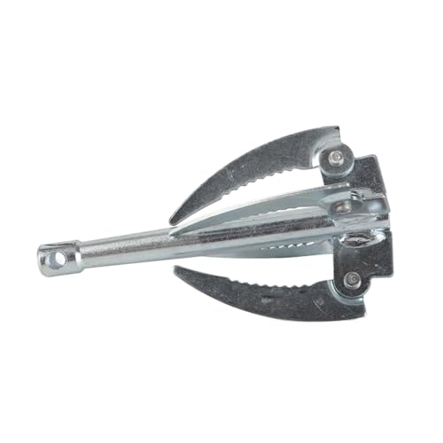 RASTKY Estrattore Pieghevole per Erbacce Falce con Ancora a 4 Artigli con Durata Eccezionale per la Rimozione delle Erbacce Senza Sforzo, Materiale Metallico