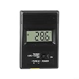 Digital K-Type Thermometer with LCD Display and 30cm Thermocouple Probe TM-902C Model Measures -50°C to 1300°C for Industrial Temperature Testing in Liquids Gases and Semi-Solid Materials