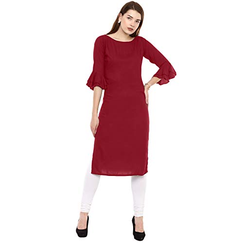 Image of Veera Paridhaan Women's Rayon Straight Kurti