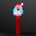 Christmas Santa Claus Light Up Wand with Spinning LED Lights