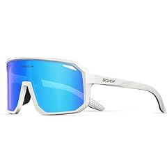 White Frame Blue Lens