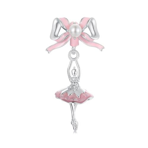 Ciondolo da ballerina in argento sterling 925 adatto per collana con bracciale Pandora, SCC2760