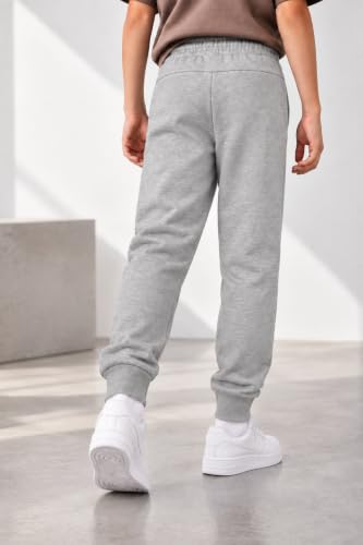 Image of Alan Jones Clothing Boys Solid Joggers Trackpant | Ribbed Hem & Waist | Drawstring Closure | Sizes 5-16 Years | Heavy GSM Fabric