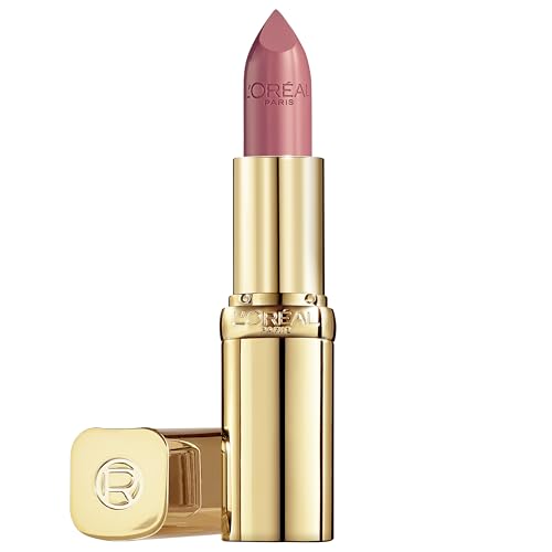 L'Oréal Paris Pflegender Lippenstift mit Satin Finish, Argan-Öl und Vitamin E, Color Riche Satin, Nr. 226 Rose Glance, 1 x 4,3 g