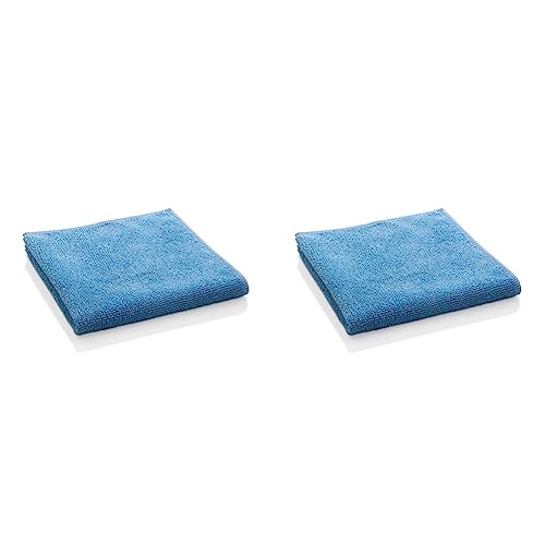 E-Cloth General Purpose Microfibre Cloth, Multipurpose Cleaning Cloth for Household Surfaces, Washable and Reusable, 100 Wash Promise, Green, 2 Pack