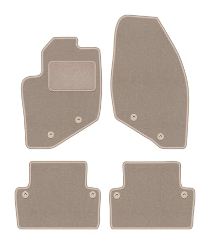 Tapis de voiture pour Volvo XC70 II (2000-2007) en velours beige