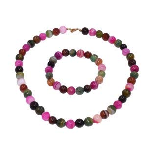 SchmuckDesignByEmma Farbenfrohes Collier aus Achaten