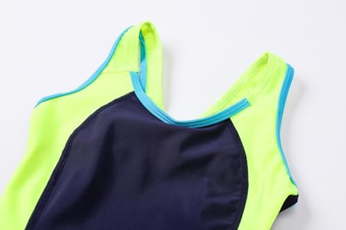 J.E Sterguard Athletic Girls' One Piece Swimsuits Girls Bathing Suits Pro for Practice Black Girl Swimsuit Size 6-16 1880-HP