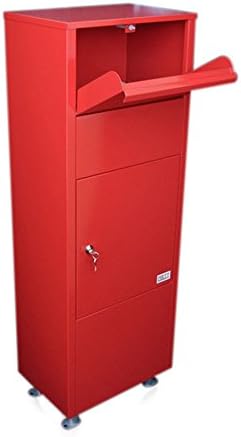 METZ Large Red Letter Box Post Box Mail Letterbox Drop tall PARCEL Box