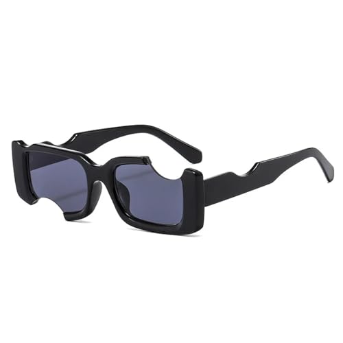 Lunettes de soleil rectangulaires vintage UV400 unisexes couleur bonbon