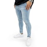 [WILLS FITNESS] スキニー ジーンズ ストレッチ パンツ デニム ウィルズ フィットネス JEANS PANTS ジーパン ボトム ズボン メンズ 衣類 9900000030005 (Essential Blue, M)