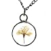 Pressed Flower Necklace, Real Wild Pear Blossom Pendant, Soldered Glass Art Jewelry, Natural Terrarium Necklaces, Handmade Gifts for Women, 24 inch chain