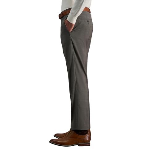 Haggar Men’s JMH Premium Stretch Tailored Fit Suit Separates-Pants and Jackets, Medium Taupe2