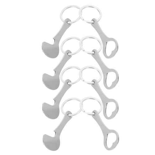 Cabilock 8 pezzi Gettoni per Carrello Spesa in Metallo Inossidabile con Portachiavi Multifunzionale Token Sblocco Carelli Leggero e Resistente Accessori Shopping Trolley e Antiruggine per