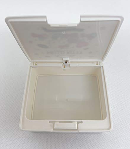 Friend Sanrio Hello Kitty Cute Box with One Touch Open Lid, Makeup Case, Accessory Case, Cosmetic Case, 4.2in x 3.5in x 2.1in
