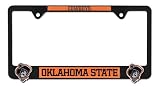 Elektroplate Officially Licensed – Oklahoma State University Black Metal License Plate Frame with 3D Logos affixed | Premium Metal Car Tag Holder | Weather-Proof Automotive Accessory