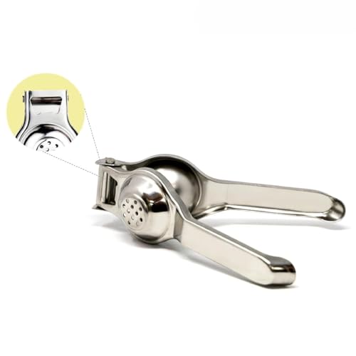 Image of Brunchy Lemon Squeezer Stainless Steel - Food Grade, Nimbu Squeezer with Bottle Opener, Comfortable Handle - Premium Stainless Steel Finish for Effortless Juicing (StainlessSteel)