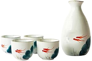 Japanese Sake Set: Delicate Porcelain Serving Vessels for Your Sake Experience