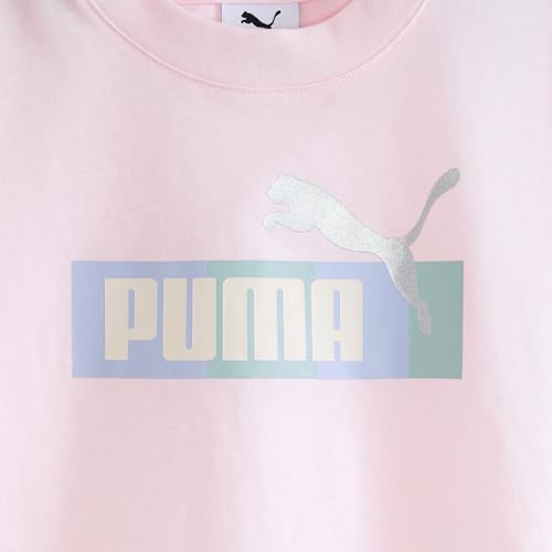 Image of PUMA Girls' 2 Piece Set, Short Sleeve Cotton Jersey T-shirt & Matching Skort