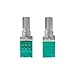 5PCS 15mm 8Pin RK097N Volume Potentiometer Double Couplet Industrial Switches B5K 10K 20K 50K 100K Switch Shaft Amplifier(20K Ohm)