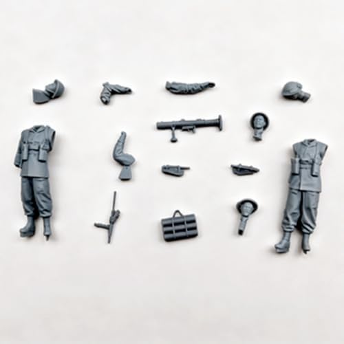 GoodFYouth 1/35 WWII Tank Soldier Resin Model Kit Unpainted and Unassembled (2 figures, no tank) //l8t7Z2 - 1