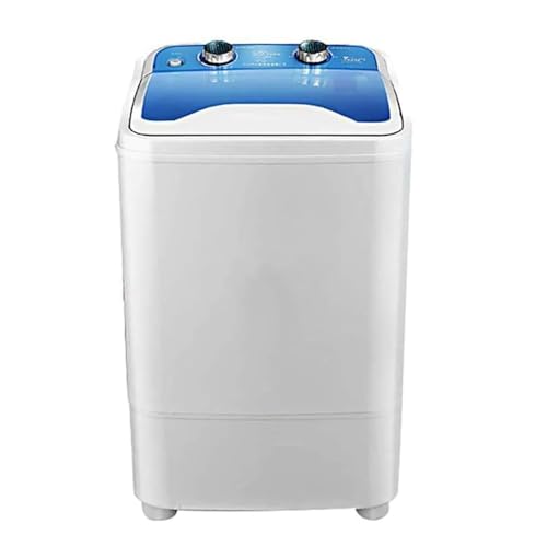 Lavadora Carga Superior Lavadora portátil Hogar Solo Barril Lavadora de Ropa Compacta Pequeña 7KG Capacidad Lavado/Deshidratación Programada con Un Solo Clic Limpieza Profunda ( Colorear : Blue )