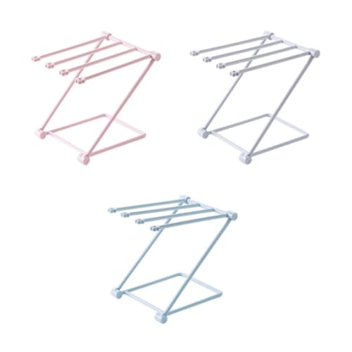 Toallero plegable vertical de polipropileno portátil para hogar y baño 2