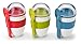Joie Yogurt On The Go Portable Cup with Snap-On Spoon, Reusable Container with Separate Compartment for Granola, Durable and Leakproof, BPA-Free, Great for Lunches or Backpacks, Colors May Vary