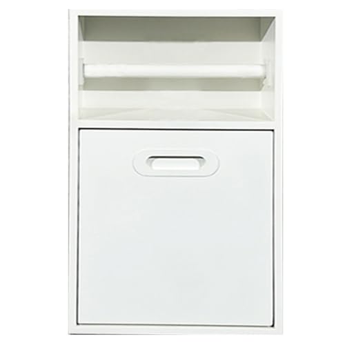 LFONDIGE Rectangle Shower Shelves Niche, Recessed Bathroom Shelves, Water Proof Toilet Paper Holders, Storage Cabinets with Door for Kitchen Bath Fixtures(White,30X50X14cm)