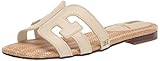 Sam Edelman Bahía, Sandalias Planas Mujer, Moderno Cuero Liso Marfil, 35.5...