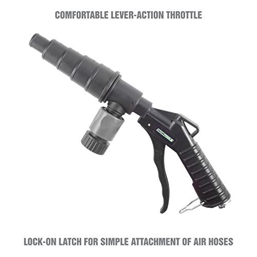 Image of OEMTOOLS 24719 Coolant System Flush Gun, Lever-Action Coolant Flush Kit, Heater Core Flush Kit Features a Universal Nozzle, Lock-On Latch for Air Hoses