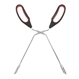 BESTonZON Edelstahl Grillzange Präzise Greiffunktion Scharfes Greifkopfdesign Rutschfest...