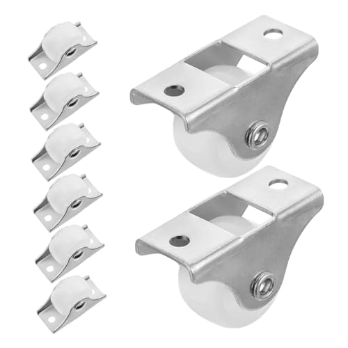 POPETPOP 8個 家具用プラスチック製引き出しローラー 耐久性のあるキャスター ホイール交換に 小型機器や棚対応 簡単取付け家具小滑輪